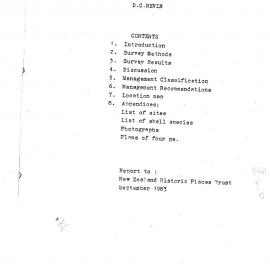  Archaeological site survey, Herekino Forest