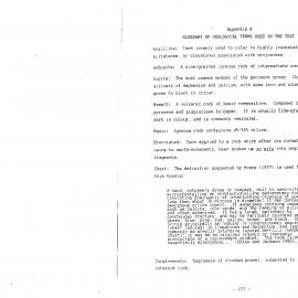 (5 of 5) An analysis of some lithic artefact assemblages from Pouerua. Glossary