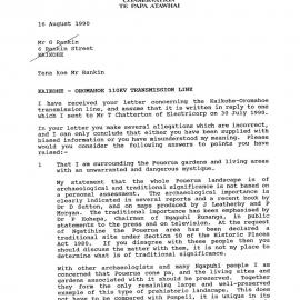 Kaikohe - Oromahoe 110kv transmission line