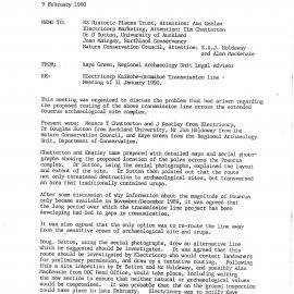 Correspondence regarding Electricorp Kaikohe - Oromahoe Transmission Line