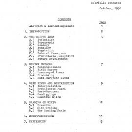 Stony Creek archaeological site survey
