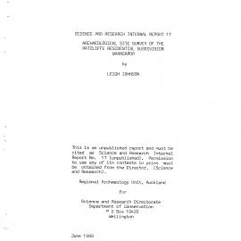 Archaeological site survey of the Ratcliffe residential subdivision, Whangaroa