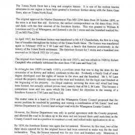 Totara North Store. A not so brief history