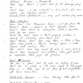 Hobson County, Dargaville Notes