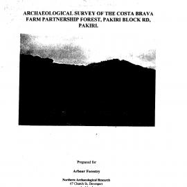 Archaeological survey of the Costa Brava Farm Partnership Forest, Pakiri Block Rd, Pakiri