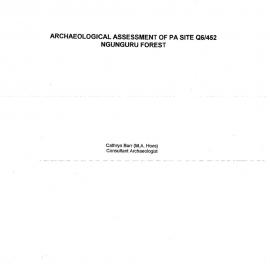 Archaeological assessment of Pa Site Q6452, Ngunguru Forest