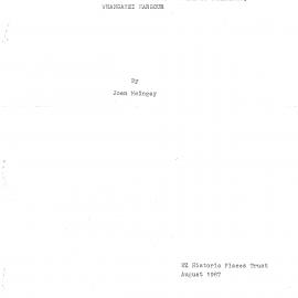 Archaeological assessment of a holiday park at Tamaterau, Whangarei Harbour