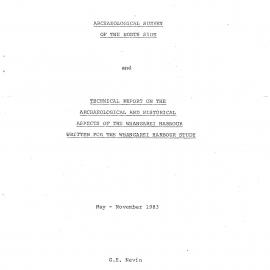 Archaeological survey of the North Side and report on the Archaeological and Historical aspects of the Whangarei Harbour
