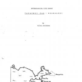 Archaeological site survey. Taranui Paa. Whangarei