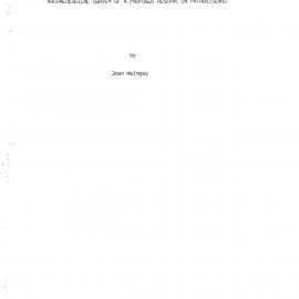 Archaeological survey of a proposed scenic reserve on Pataua Island