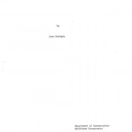 Archaeological survey of the Lang Cove subdivision.