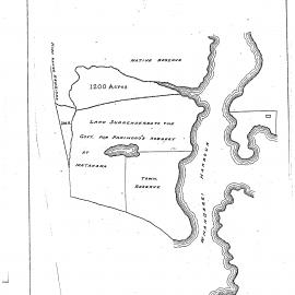 Map. Takahiwae block. 1854