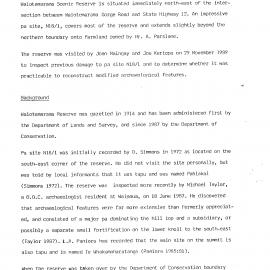 Filenote. Waiotemarama Scenic Reserve