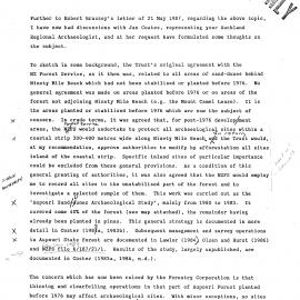 Future Archaeological surveys - Aupouri Forest. NZ Forest Corporation