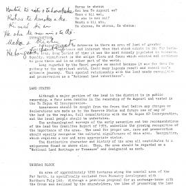 Report on the proposed reserve of the UnuwhaoCoastal Area