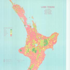 Land tenure as at 1978, North Island, New Zealand