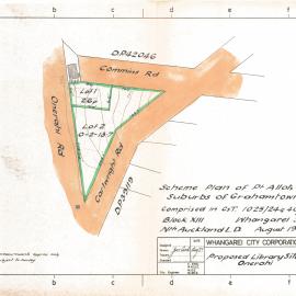 Proposed Library Site Onerahi, Scheme Plan