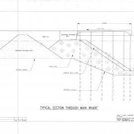 Typical section through main wharf