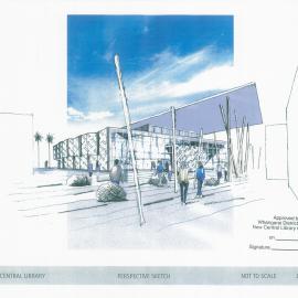 Perspective Sketch Whangarei Central Library