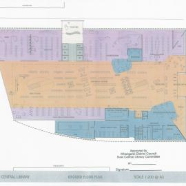 Architectural Ground Floor Plan Whangarei Central Library 02