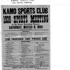 Kamo Sports Club 1930 sports meeting