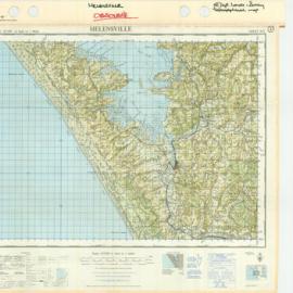 Helensville : N.Z. topographical map