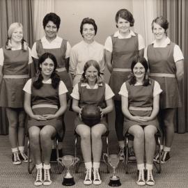 Whangarei Girls High School "A" basketball team 1969