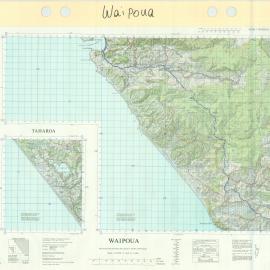 Waipoua & Taharoa : N.Z. topographical map