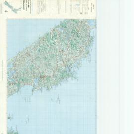 Whangarei Topographical Map NZMS 262 Sheet 2