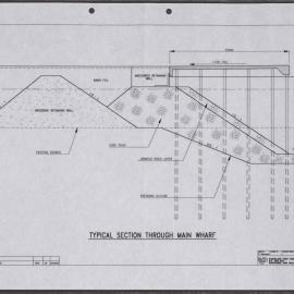 Typical section through main wharf