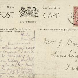 The Marsden Cross at Oihi, Bay of Islands Postcard (Back)