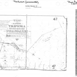 Plan of allotments Tikiponga [sic] Portion of Mair's Grant Whangarei : surveyed for W. H. Woolley and other