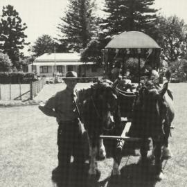 Dick Sterling with the Gypsy Wagon at Heritage Park