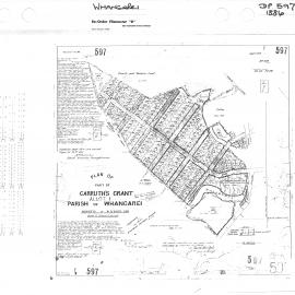 Plan of part of Carruth's Grant, Allot. 1, Parish of Whangarei DP 597