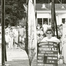 Rona Going with a Striped Marlin