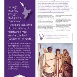 Nga Wāhine o Te Raki Heritage New Zealand Poster