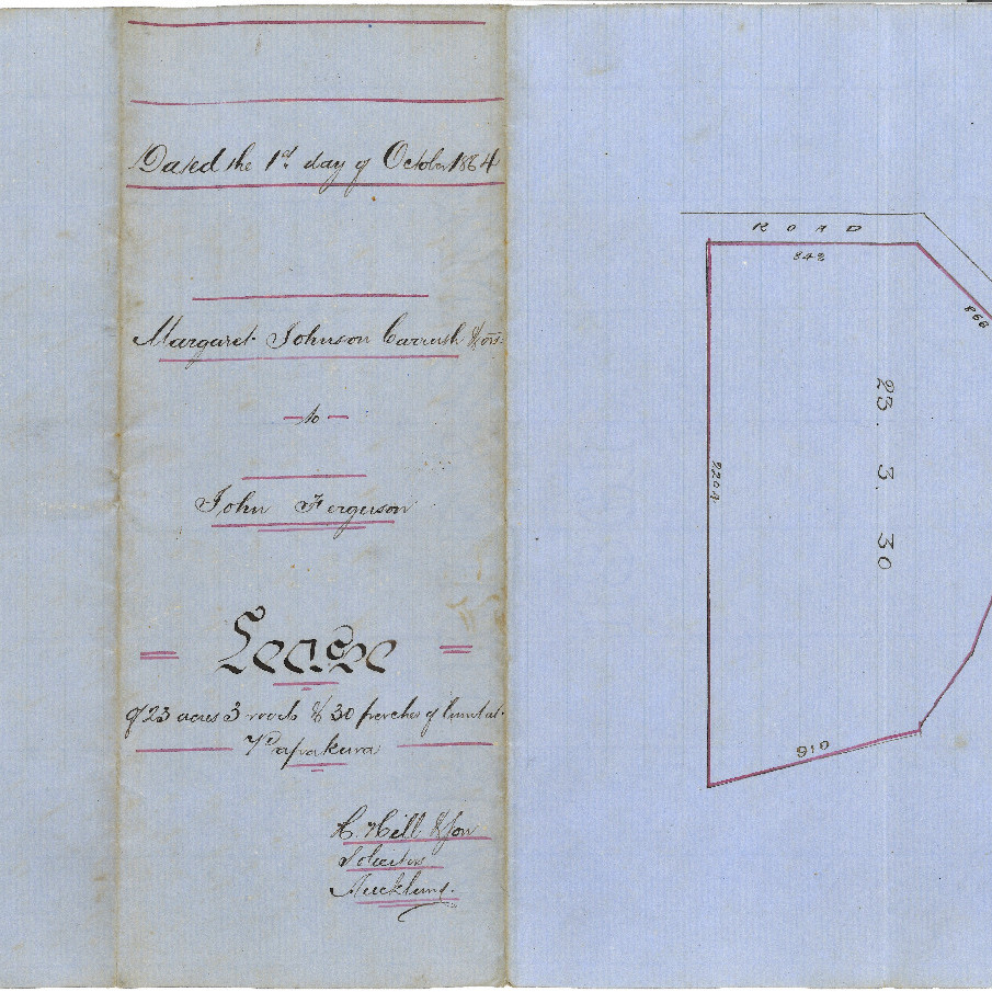 Lease agreement between Margaret Johnson Carruth to John Ferguson