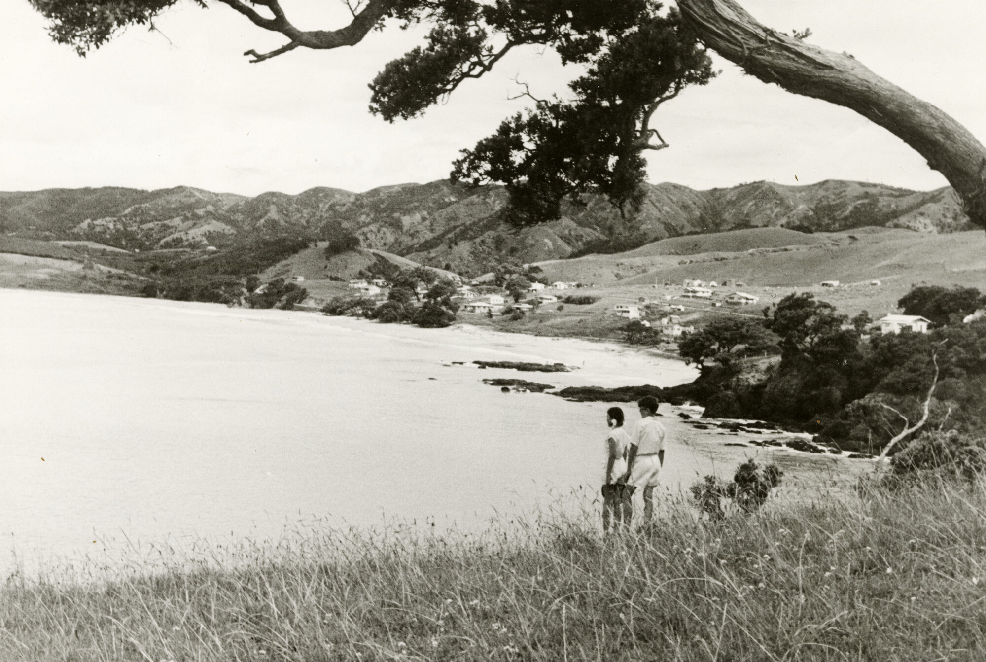 Lang's Head. Looking across Lang's Beach, Northland 
