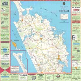 The new and revised authentic map of Northland (north section)