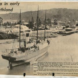 PN01.02 S.S. McGregor run aground entering Whangarei Town Basin