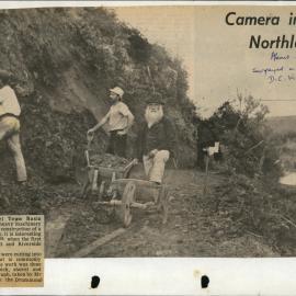 PN01.05 Men cutting into the hillside to form "The Bluff"