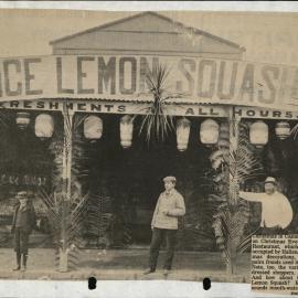 PN01.32 Christmas in Cameron Street 1896 outside Danvers Restaurant